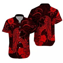Hawaii Hawaiian Shirt Polynesia Black Cool Shaka Sign Full Sizes Hawaiian Shirts - £8.23 GBP+