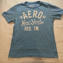 Aeropostale 1987 New York Blue T Shirt Mens Size M - £9.58 GBP