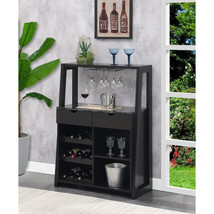Convenience Concepts Newport Two-Drawer Desk with Charging Station - Bla... - $5,156.29 MXN