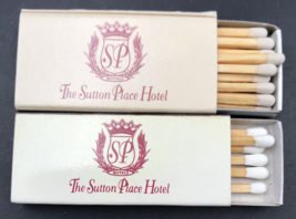 Lot of Two (2) The Sutton Place Hotel Toronto Canada Matchbook Matchbox - £10.99 GBP