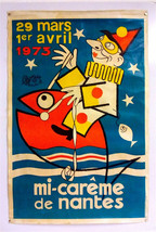 Henri Bouyer – Carême Nantes - On Linen Poster - Entoilee Poster 1973 - £255.35 GBP
