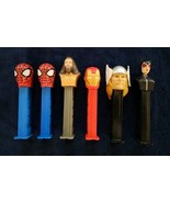 PEZ: MARVEL/JUSTICE LEAGUE SUPERHERO LOT (6) ~ SEE PICS/DESCRIPTIONS FOR... - $73.85 MXN