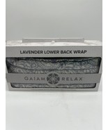 Gaim Relax Gray Calming Lavender Scented Lower Back Wrap Microwave Hot C... - $188.20 MXN