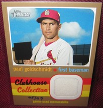 2020 Topps Heritage Clubhouse Relic Gold #CCR-PG Paul Goldschmidt 95/99 - £19.11 GBP