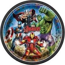 Avengers 8 Ct Dinner 9&quot; Plates  Capt America Thor Ironman Hulk - £3.28 GBP