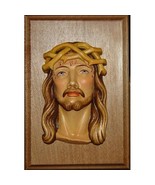 Wooden Jesus Relief Ornament Decoration Relief - £45.28 GBP+