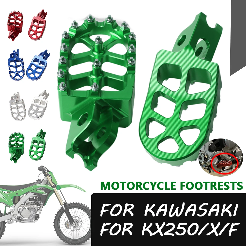 Ories footrest footpegs foot pegs pedal plate for kawasaki kx250f kx250x kx250 f kx 250 thumb200