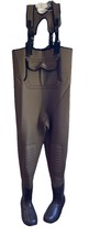 LL Bean Fishing Size 9 Boot Waders Men&#39;s Medium Neoprene Chest Thinsulat... - $52.24