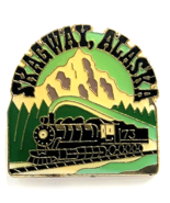 Skagway Alaska Souvenir Pin Train Engine 73 White Pass Yukon Route Railroad - $239.74 MXN