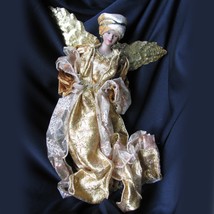 Vintage Angel Velvet dress Oversized Ornament 1990&#39;s - £20.91 GBP