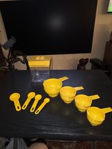 Rare Vintage 1981 Dansk 1.3 Qt Canister Yellow Melamine Measuring Cup Sp... - $34.95