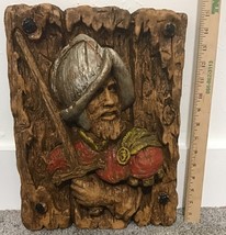 Universal Statuary Corp Chicago Vintage 1968 Conquistador Wall Plaque 15... - $112.46