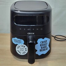 CRUX - 3-qt. Digital Air Fryer Kit with TurboCrisp - Black Open Box Miss... - $696.94 MXN