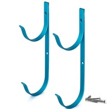 Pool Pole Hanger Premium 2Pc Blue Aluminium Holder Set By , Ideal Hooks ... - $15.99