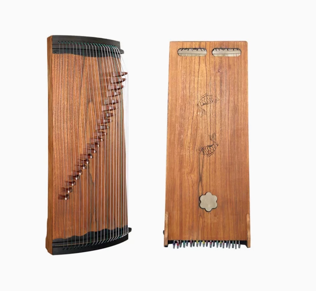 Small guzheng 82 cm 21 string blackwood stringed instrument - $299.00