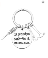 &quot;If Grandpa Can&#39;t Fix It, No One Can, Grandpa Gifts for Fathers Day&quot; KEY... - £11.67 GBP