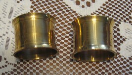 VTG Brass Napkin Rings- Set of 2-Mid Century Modern - £3.91 GBP