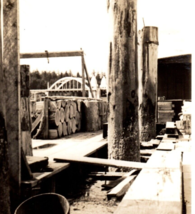 Boat Dock Pacific Northwest Original Found Photo Vintage Photograph Antique - £7.84 GBP