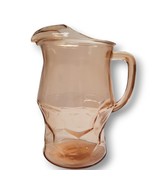 Pink Depression Glass Hazel Atlas Honeycomb Art Deco Pitcher 64 oz Ice G... - £58.27 GBP