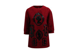 Dolce &amp; Gabbana Printed Face Silhouette In Cotton Women Red Size 36 - $153.90