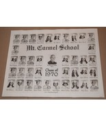 Mt. Carmel School Eighth Grade Class of 1970 w/ class signatures - $13.85