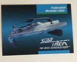 Star Trek The Next Generation Trading Card #42 Federation Miranda Class - $1.97