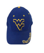 West Virginia Mountaineers Baseball Hat Cap Blue Yellow Adjustable - £13.90 GBP