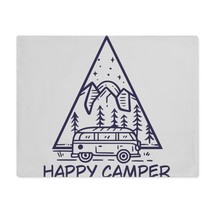 Personalized Happy Camper Van Placemat 18x14 Custom Table Decor Nature - $22.66