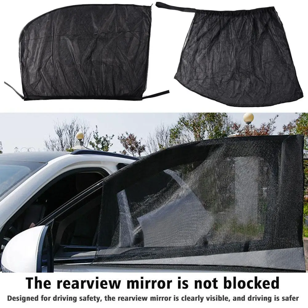 Car Sunshade Curtains Summer Mosquito Proof Curtains Net Universal Side Mesh - £10.00 GBP+