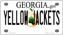 Yellow Jackets Georgia Novelty Mini Metal License Plate Tag - $276.39 MXN
