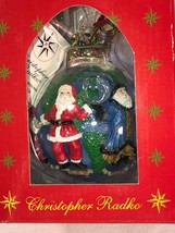 Christopher Radko Santas Around the World Christmas Tree Ornament Orig 2001 - £15.72 GBP