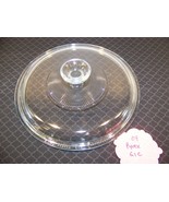 PYREX CLEAR 04 G1C A ROUND LID W/ RIBS CORNING WARE - £10.61 GBP