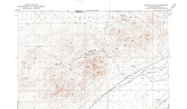 Desert Peak Quadrangle Nevada 1951 Topo Map Vintage USGS 15 Minute Topographic - £13.28 GBP