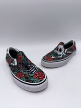 Vans Classic Slip-On Shoes Rose Skulls Canvas Size Men’s 5.5/ Women’s 8 - £27.39 GBP