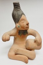 Mexico Sculpture Figure Terra Cotta Clay Pottery Statue Repro Signed LG 14&quot;x9&quot; - £79.06 GBP