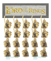20Pcs Lord Of The Rings The Noldor Elves Long Knife Sword Army Minifigures - £25.15 GBP