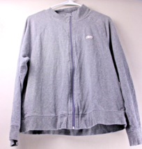 Reebok Jacket Womens Large Gray Full Zip With Logo - £11.63 GBP