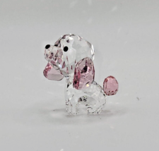 Swarovski Puppy Rosie The Poodle Crystal Figurine #5063331 Pink Clear Do... - £66.10 GBP