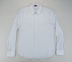 James Perse Matte Stretch Poplin Dress Shirt Men Size 1 Light Blue Made ... - £29.77 GBP