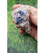 Blue Azurite w/ Halite Mineral Specimen - New Mexico - $40.60 CAD