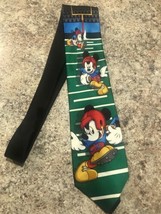 Mickey Unlimited Disney Novelty Silk Neck Tie Mickey Mouse Football - $12.00
