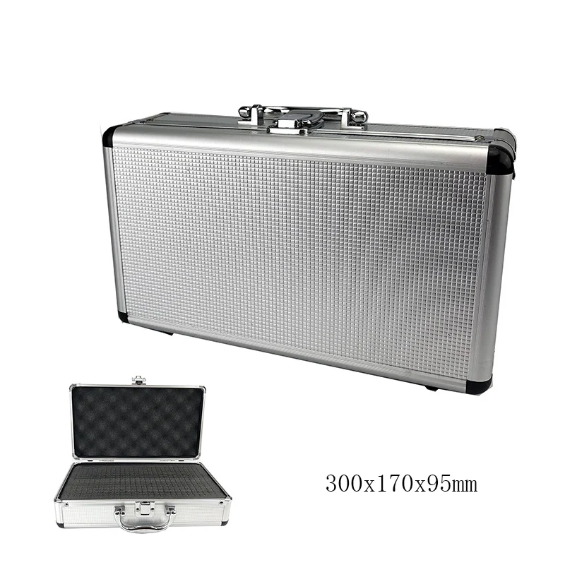 New Toolbox Portable Aluminum Tool Box Instrument Storage Case Handheld Impact R - £59.53 GBP