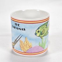 Vintage Colorful Bahamas Fish Sea Life Turtle  Coffee Mug Tea Cup - £14.78 GBP