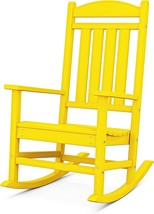 Polywood R100Le Presidential Outdoor Rocking Chair In Lemon. - £269.34 GBP