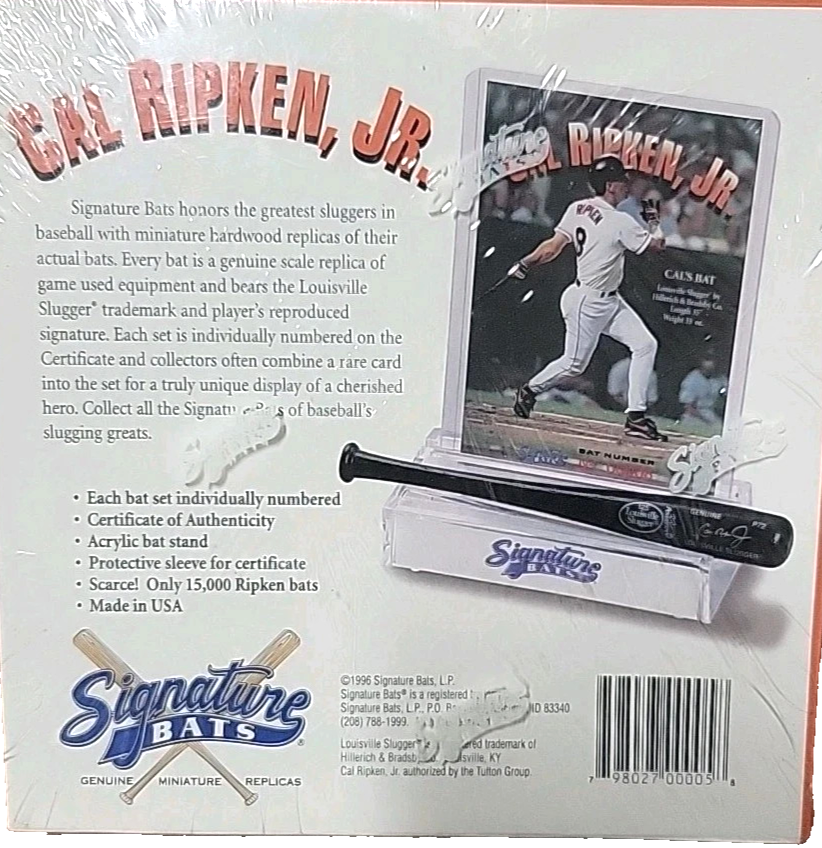 Signature Bats Cal Ripken Jr. # 02866/15000 Item image 2