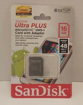 NIP SanDisk Ultra Plus Micro SDHC Card With Adapter 16 GB - £5.58 GBP