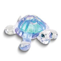 Glass Baron Blue Turtle Handcrafted Glass Figurine - £22.84 GBP