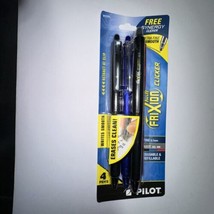 4 Pilot® FriXion Clicker Erasable Gel Pens Fine 0.7 mm ASSORTED INKS RED... - $12.99