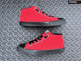 Converse Boys Chuck All Star Street Mid 658595F Red Black Running Shoes ... - £37.18 GBP