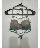 WOMAN&#39;S GREEN SWIMSUIT TOP CINCHED BUST CROCHET NEW WITHOUT TAGS SHADE &amp;... - $13.57 CAD